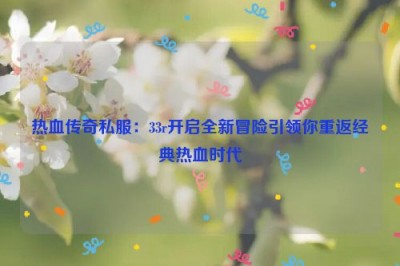 热血传奇私服：33r开启全新冒险引领你重返经典热血时代