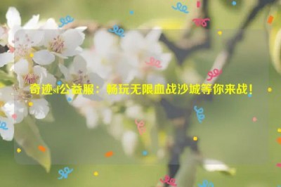 奇迹sf公益服：畅玩无限血战沙城等你来战！