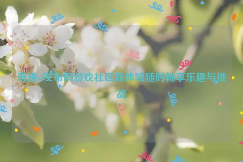 奇迹sf发布网游戏社区新体验随时畅享乐趣与挑战