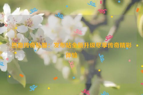 热血传奇私服：发布站全新升级尽享传奇精彩体验