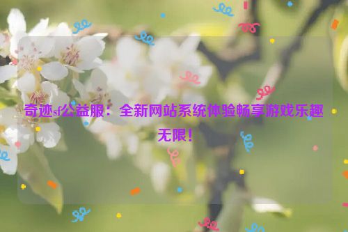 奇迹sf公益服：全新网站系统体验畅享游戏乐趣无限！