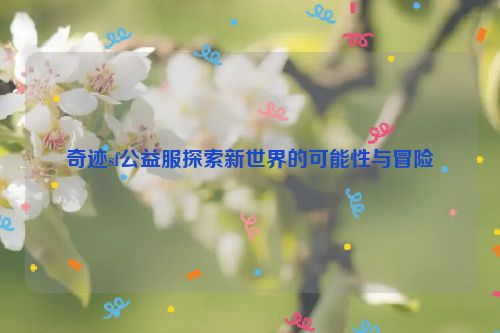 奇迹sf公益服探索新世界的可能性与冒险