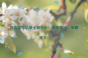 热血传奇私服全新开启！勇者集结，争霸天下！