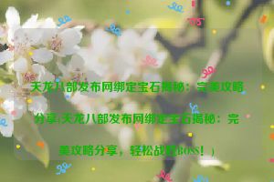 天龙八部发布网绑定宝石揭秘：完美攻略分享(天龙八部发布网绑定宝石揭秘：完美攻略分享，轻松战胜BOSS！)