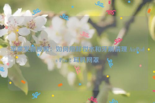 苹果发新视频：如何用卸妆水和牙刷清理 AirPods Pro 2 耳机网罩