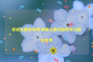 奇迹私服发布网,探索无限可能的奇幻冒险世界