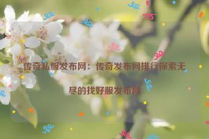 传奇私服发布网：传奇发布网排行探索无尽的找好服发布网