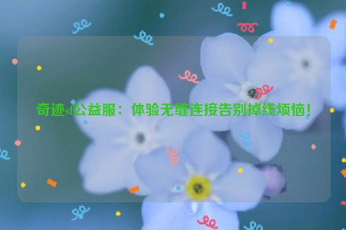 奇迹sf公益服：体验无缝连接告别掉线烦恼！