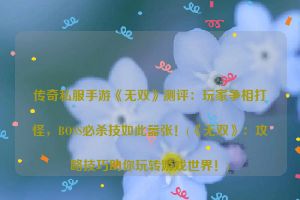 传奇私服手游《无双》测评：玩家争相打怪，BOSS必杀技如此嚣张！(《无双》：攻略技巧助你玩转游戏世界！)